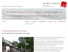 Tablet Screenshot of alumni-psychologie.de